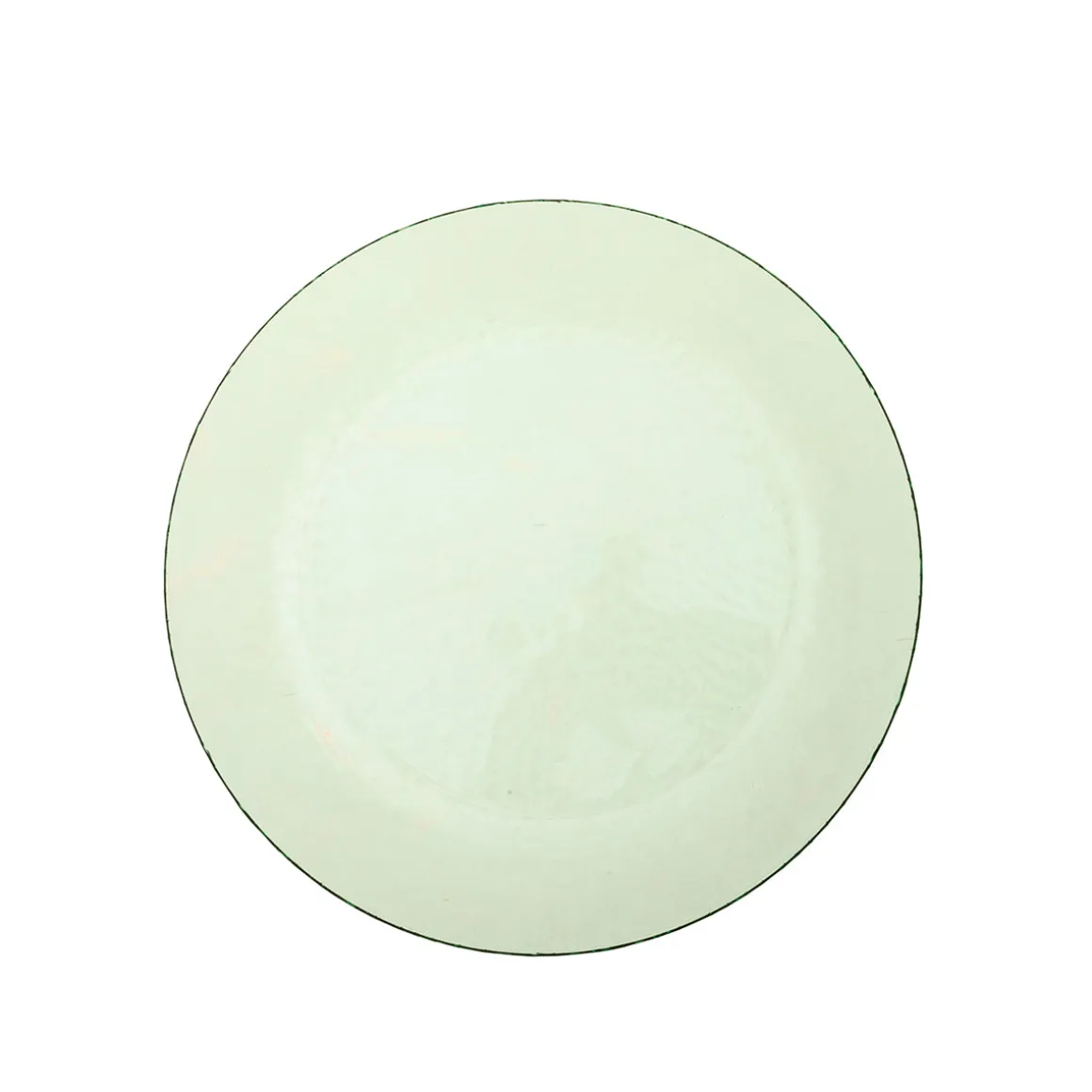 Plato Llano Organic Verde Acrílico 28 cm