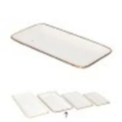 Plato rectangular akiko