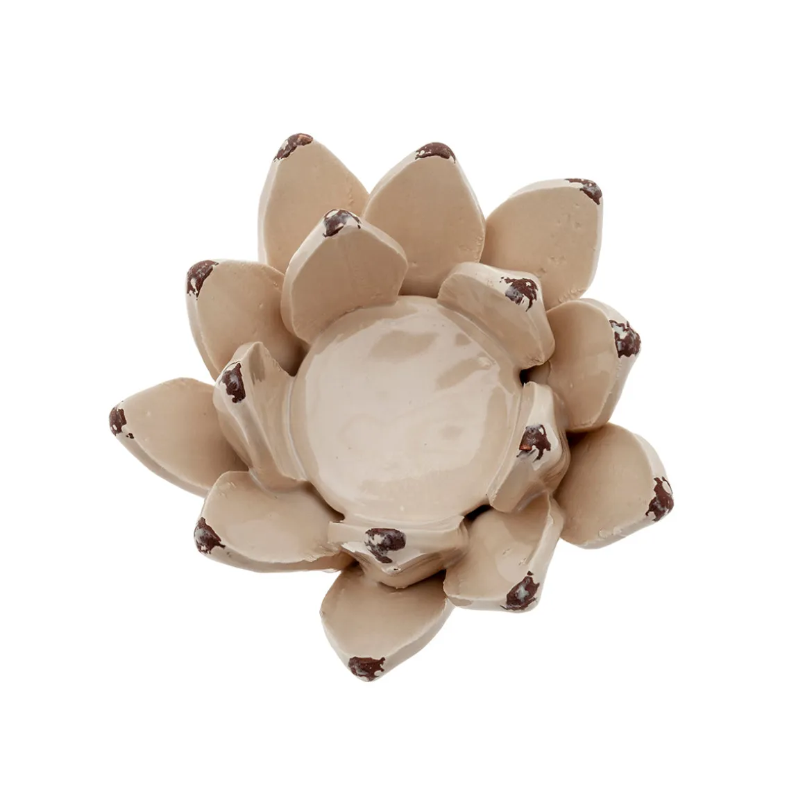 Portavela Flor Blanco