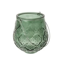Portavela Hierro Cristal 14 Oscuro