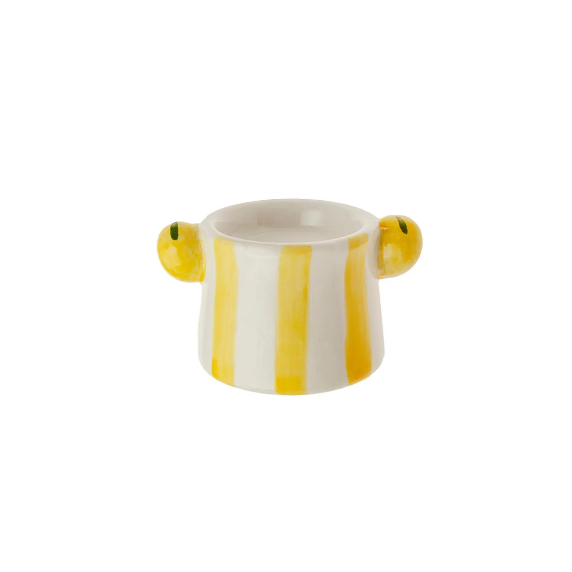Portavela Limón Cerámico Amarillo 8,2 cm