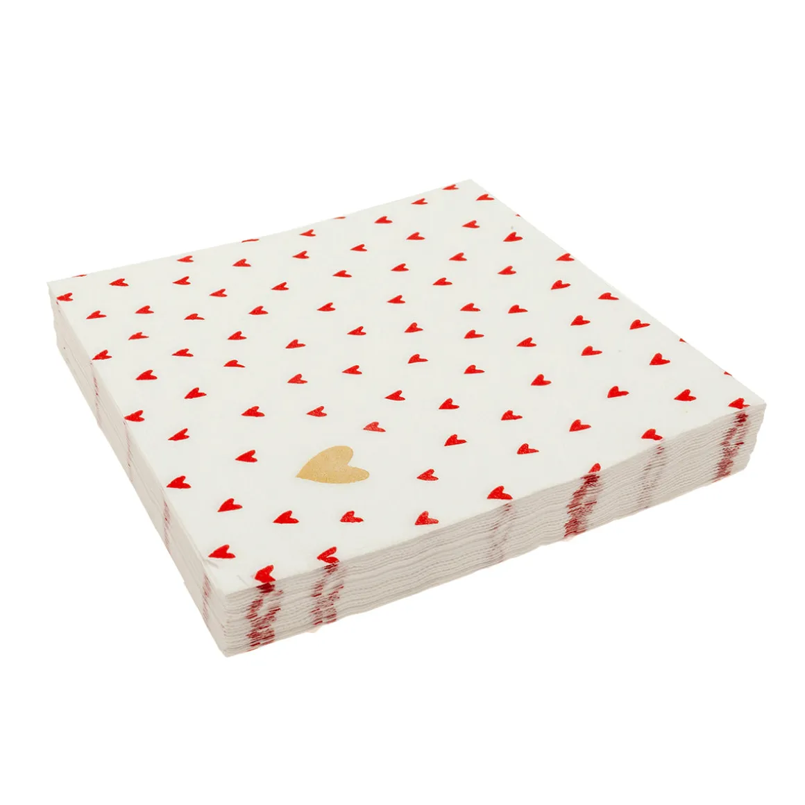 Servilleta papel corazones