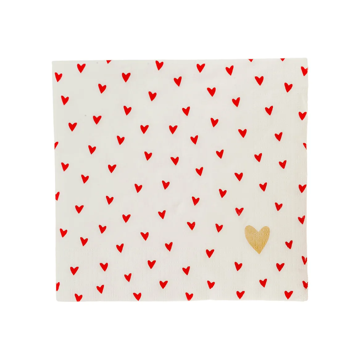 Servilleta papel corazones