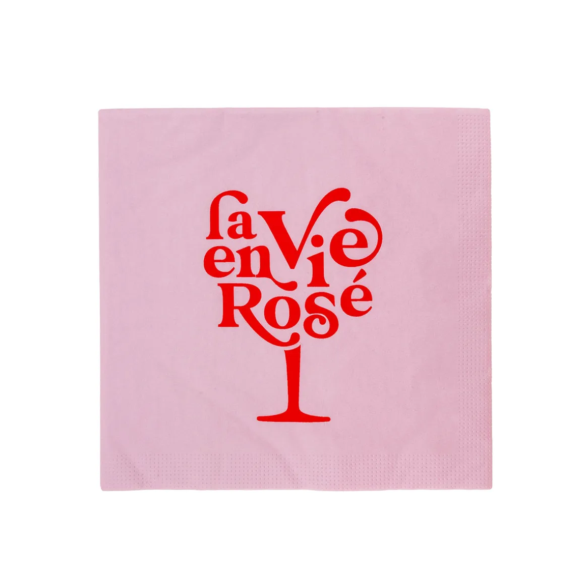 Servilleta papel la vie en rose