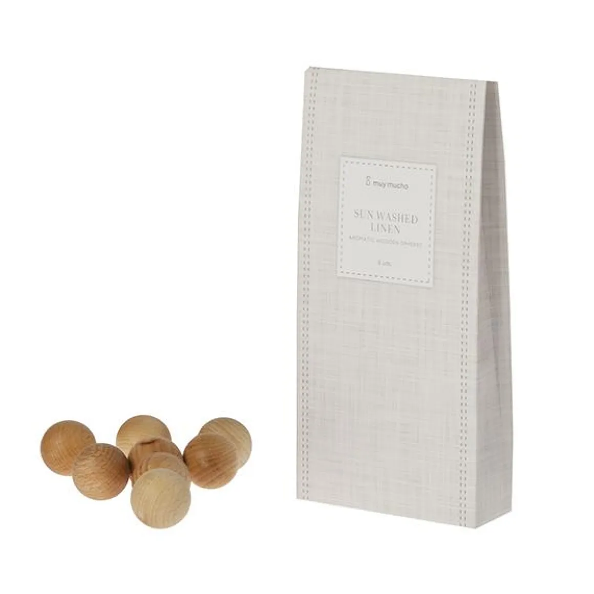 Sobres esferas madera aromáticas sun washed linen