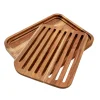 Tabla de Cortar con Bandeja de Madera Natural 26 × 20 cm