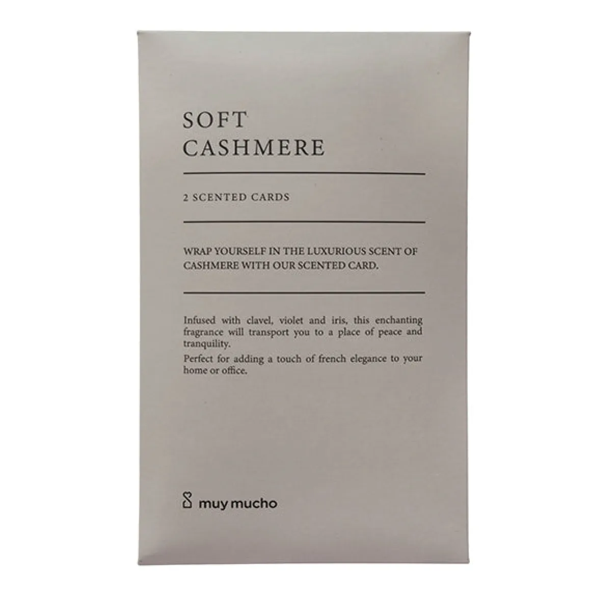 Tarjetas perfumadas cashmere