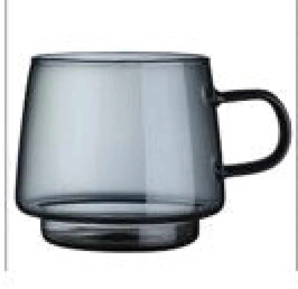Taza borosilicato apilable