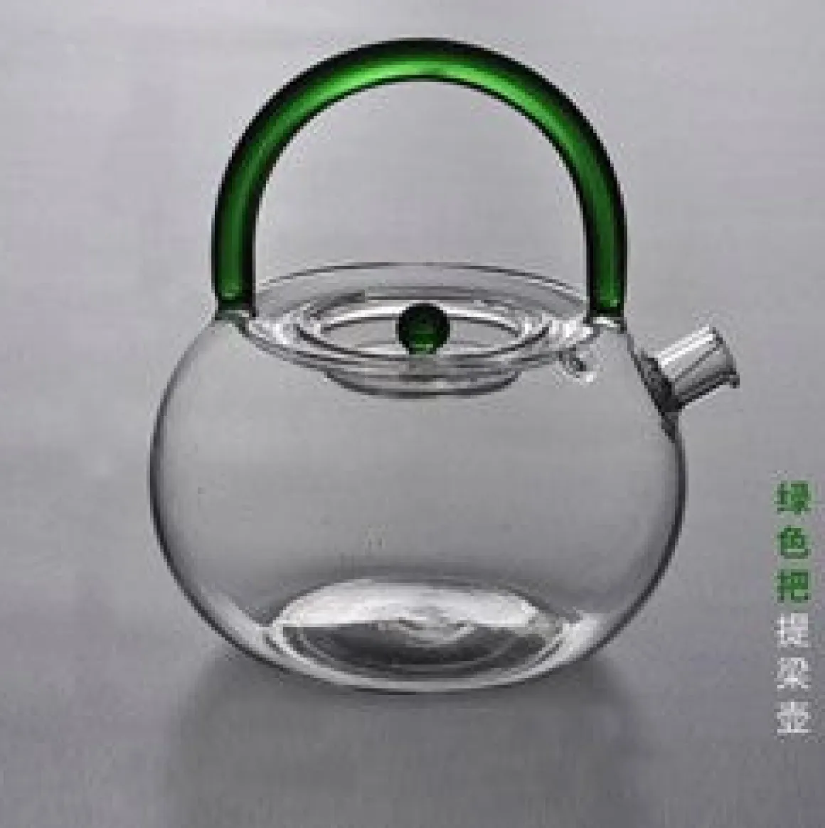 Tetera borosilicato c/asa