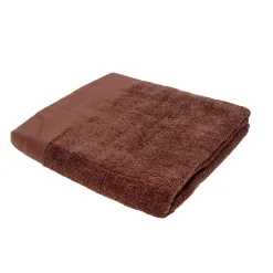 Toalla de Baño a Rayas Chocolate y Azul 100 × 150 cm