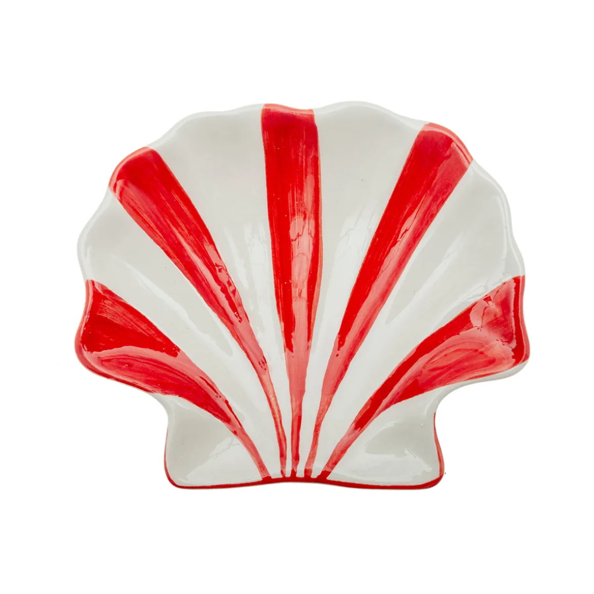 Vaciabolsillos Concha de Dolomita Rojo 17 x 14 x 4 cm
