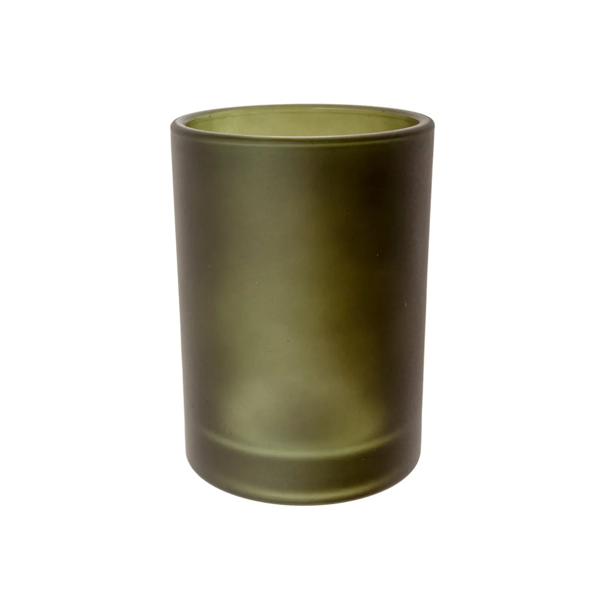 Vaso para Cepillos de Dientes de Vidrio Verde