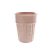 Vaso plastico helado rosa
