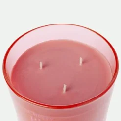 Vaso vela 3 mechas Cherry Bloom