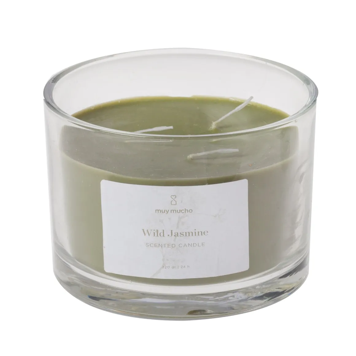 Vaso vela 3 mechas wild jasmine