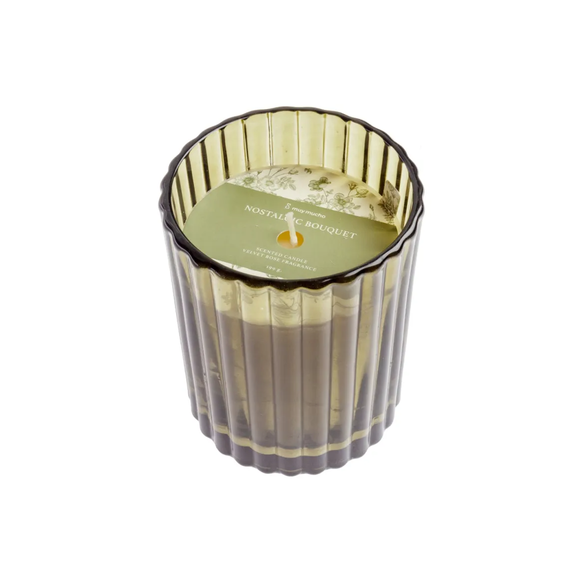 Vaso vela velvet rose