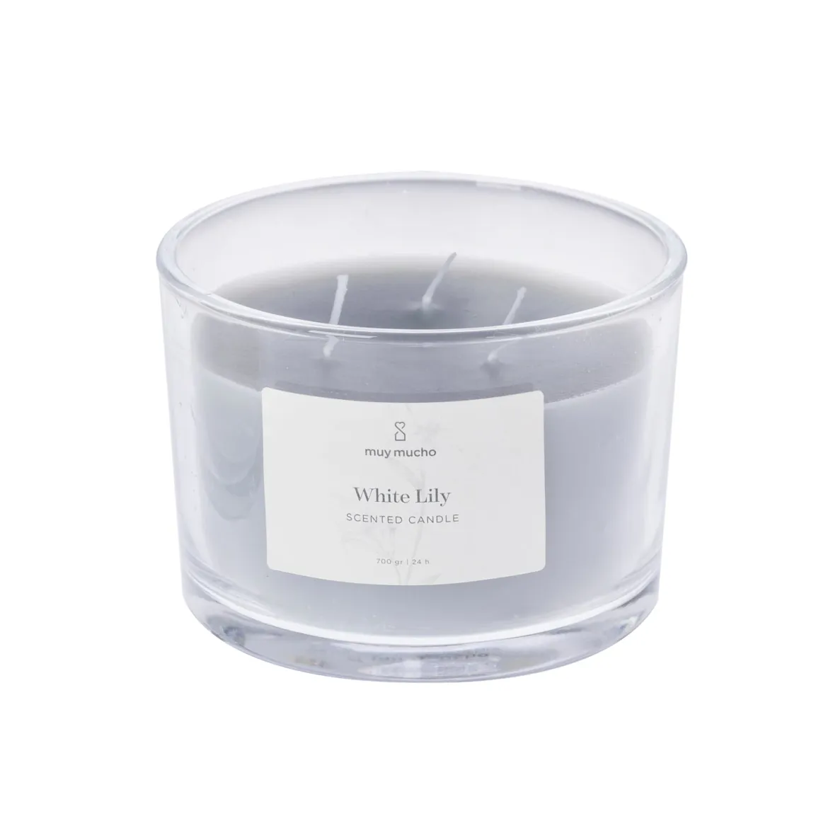 Vela aromática 3 mechas White Lily