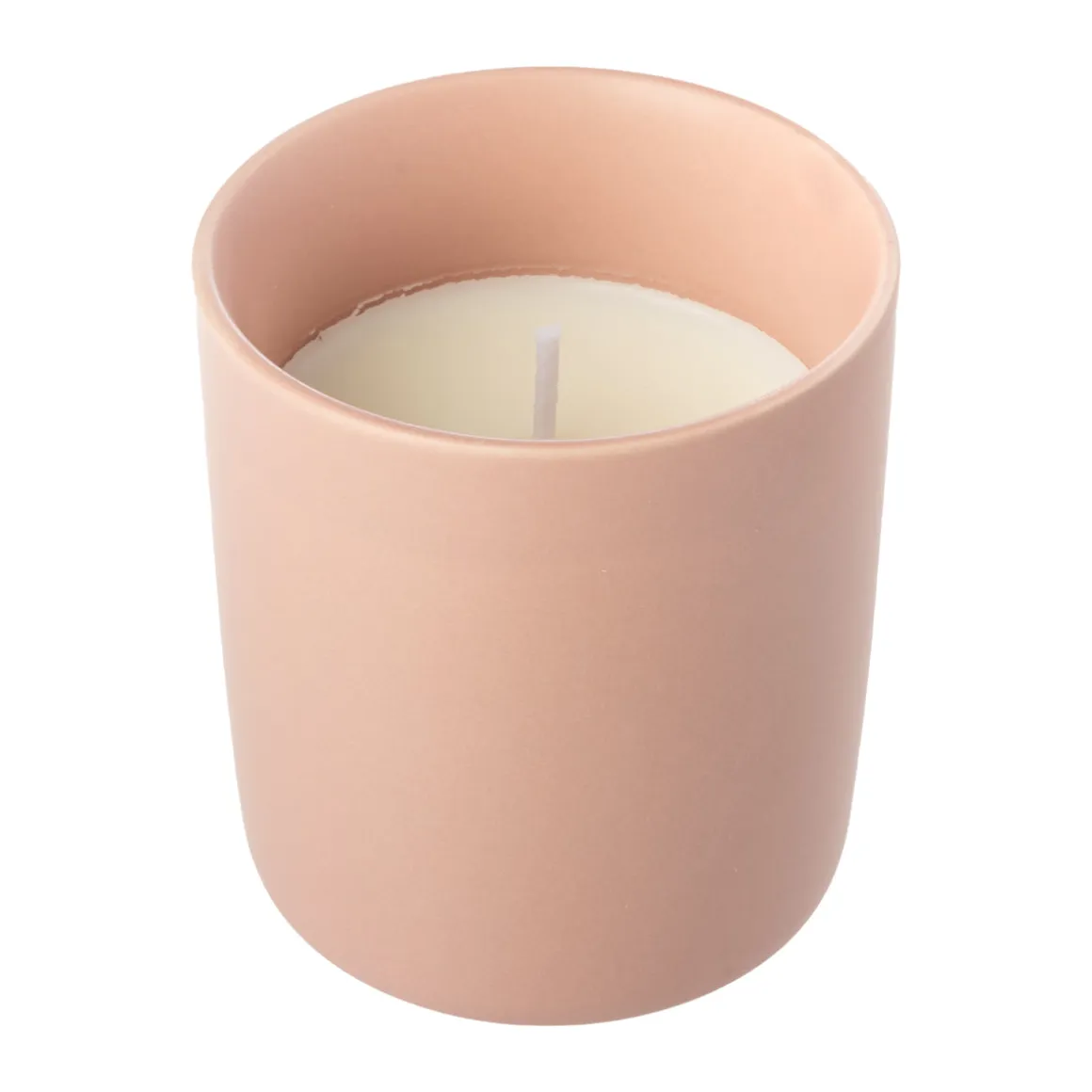 Vela cerámica c/tapa rose