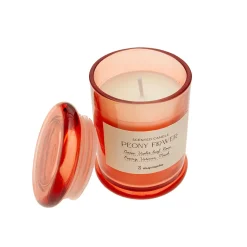 Vela c/tapa peony flower