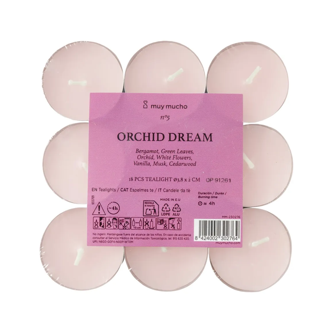 Vela de Té Orchid Dream Pack 18 Unidades