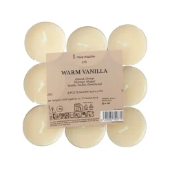 Vela de Té Warm Vanilla Pack 18 Unidades