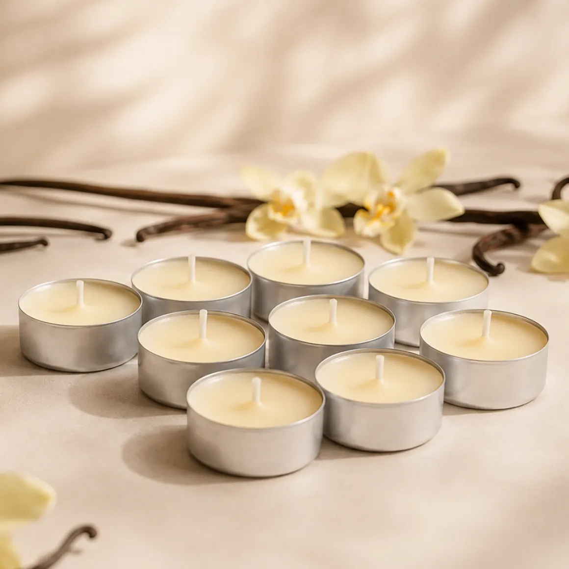 Vela de Té Warm Vanilla Pack 18 Unidades
