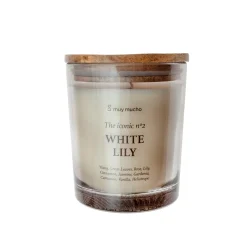 Vela Perfumada White Lily · Aroma Floral Elegante · 200 g