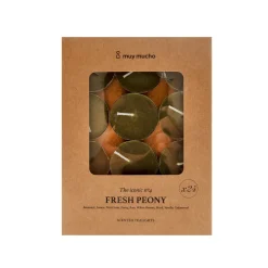 Velas de Té Perfumadas Fresh Peony Pack de 24 Unidades