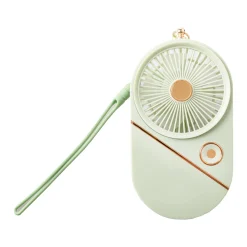 Ventilador Portátil Recargable Verde con Cable USB Tipo C